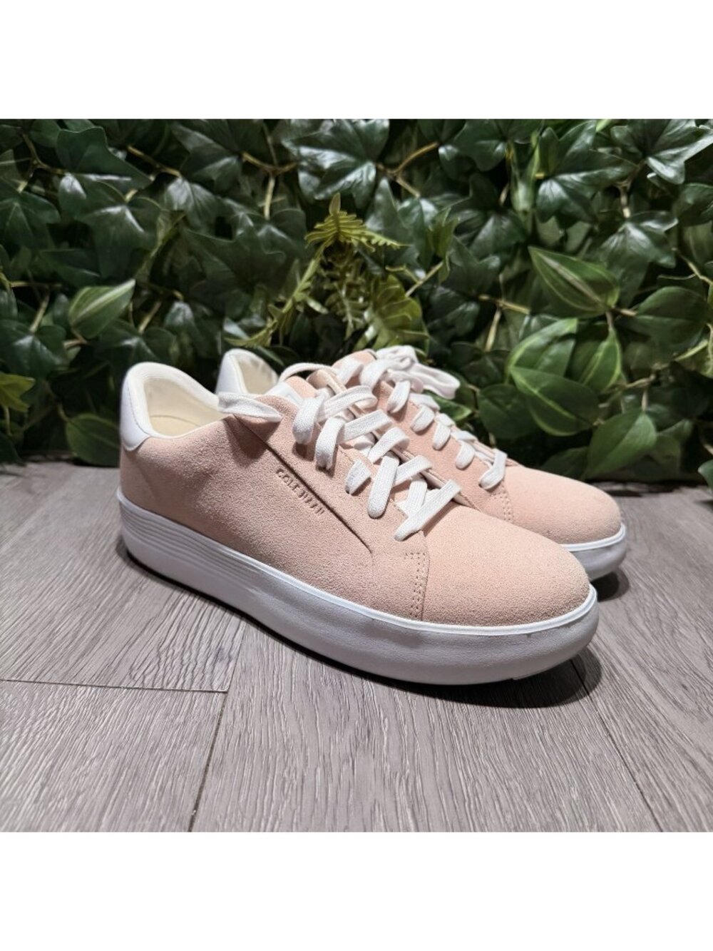 Cole Haan Women's Grand Crosscourt Joy Platform Sneakers  Pink Size 8 B